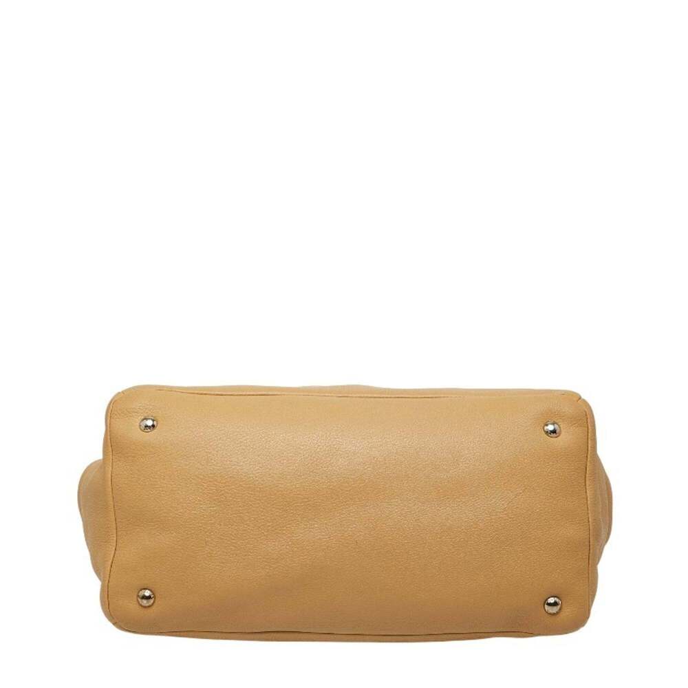 PRADA Cream Leather Shoulder Bag - Picture 3 of 13